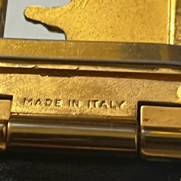 Authentic Celine Leather Belt with Gold Horse Carriage Buckle 36” - Picture 4 of 6